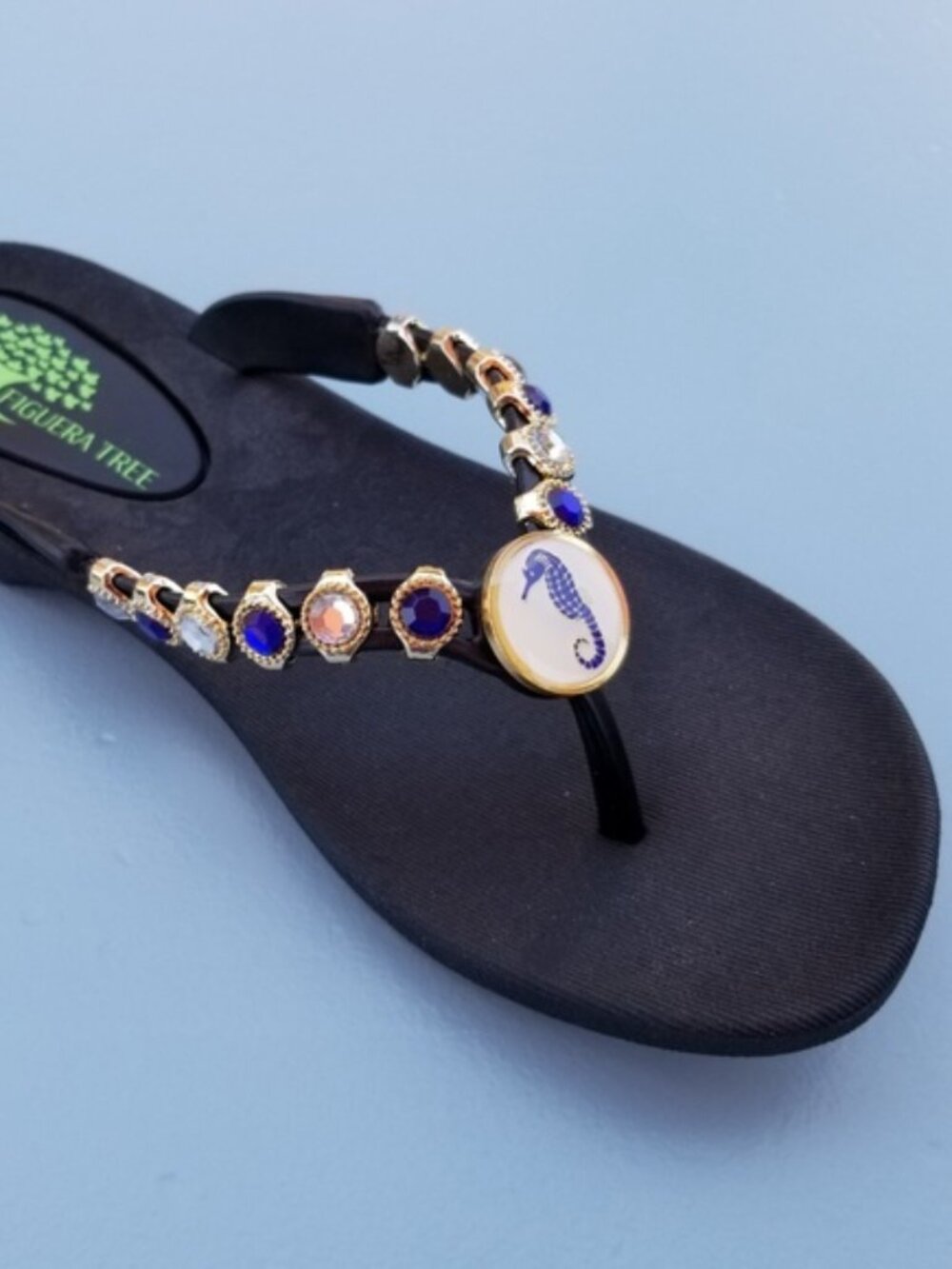 "Paige" Beautiful Crystal Flip Flops Sandals SUPER COMFY Sizes 6,7, 8, 9 & 10